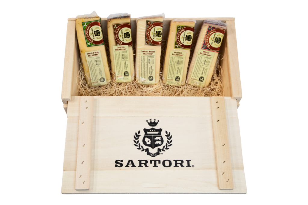 Sartori cheese wedge box