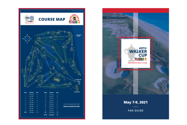 Walker Cup course map